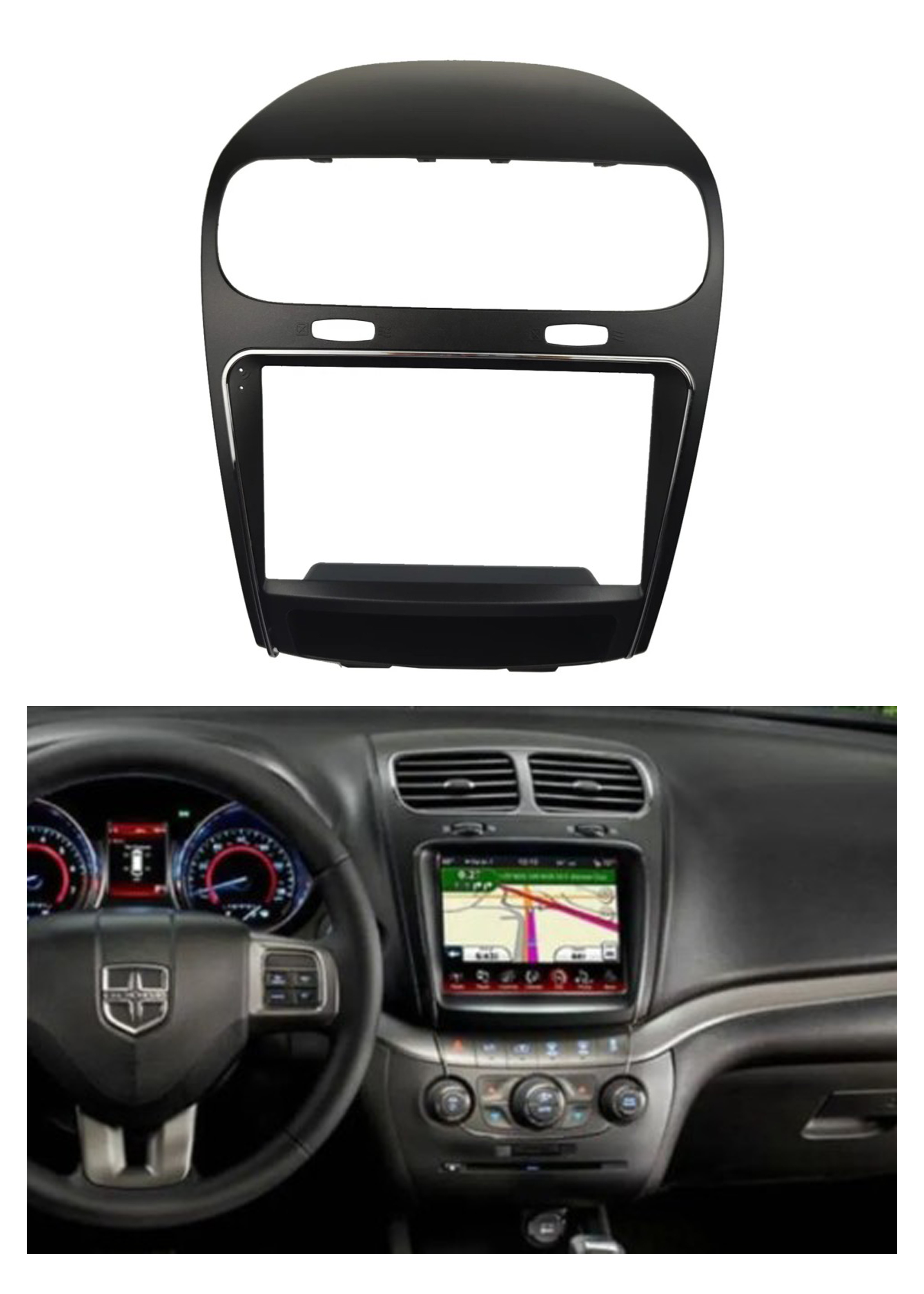 Bisel Adaptador Radio 9 Pulgadas Dodge Journey 1