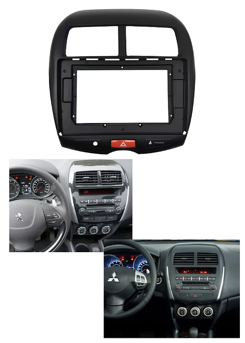 Bisel Adaptador Radio 9 Pulgadas Peugeot 4008 / Mitsubishi Asx
