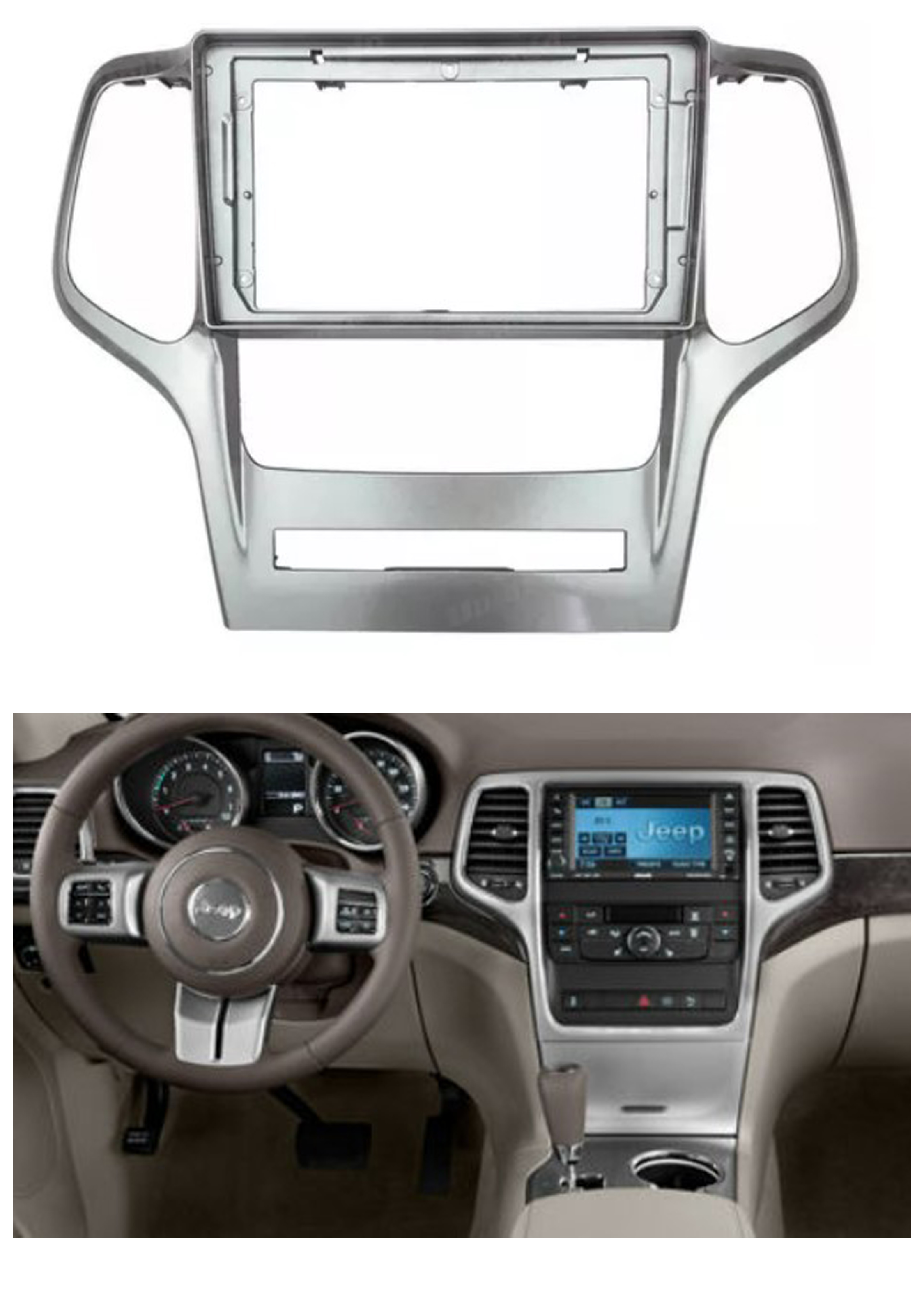 Bisel Adaptador Radio 9 Pulgadas Jeep Grand Cherokee 1