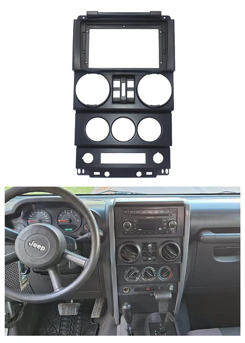 Bisel Adaptador Radio 9 Pulgadas Jeep Wrangler