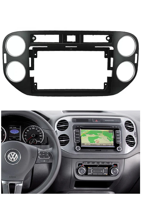 Bisel Adaptador Radio 9 Pulgadas Volkswagen Tiguan