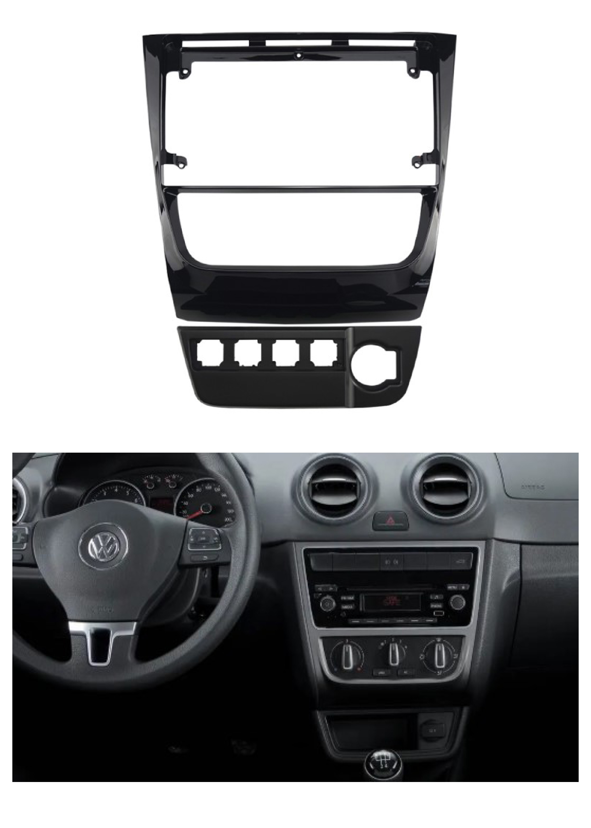 Bisel Adaptador Radio 9 Pulgadas Volkswagen Vw Voyage 1