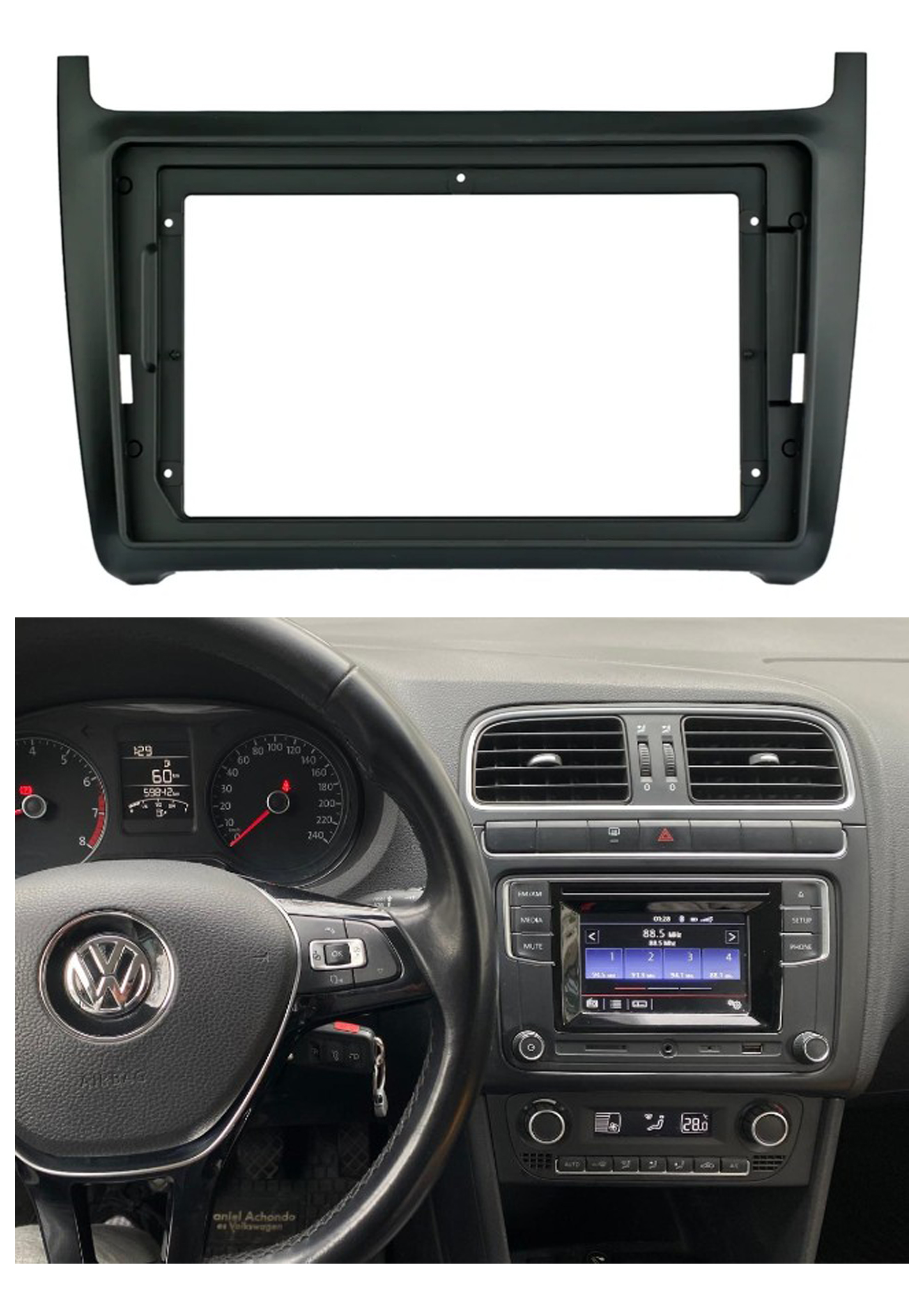 Bisel Adaptador Radio 9 Pulgadas Volkswagen Polo 1