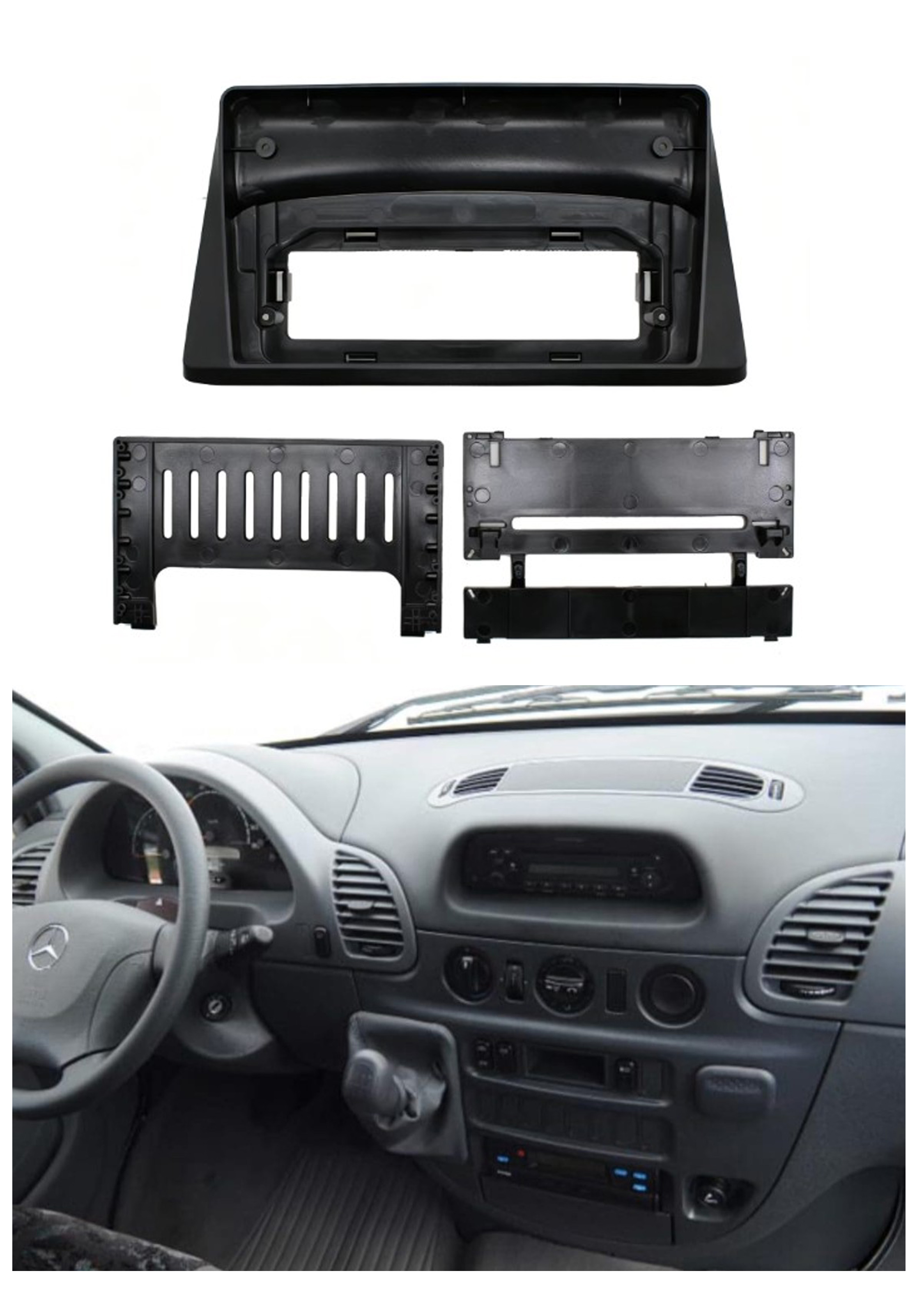 Bisel Adaptador Radio 9 Pulgadas Mercedes Benz Sprinter 1
