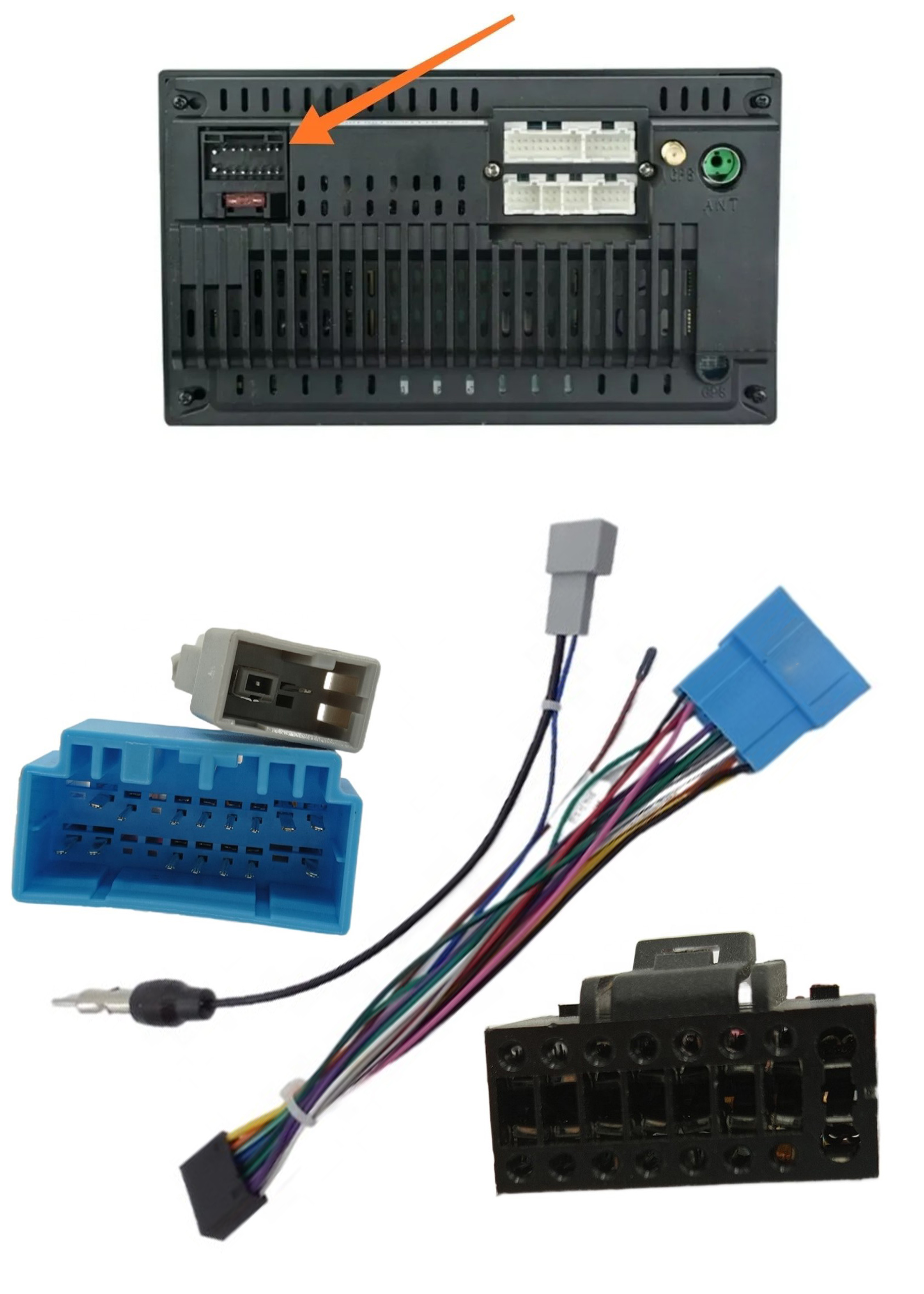 Arnés Enchufe Radio Android Antena Mando Volante Suzuki Y Honda 2