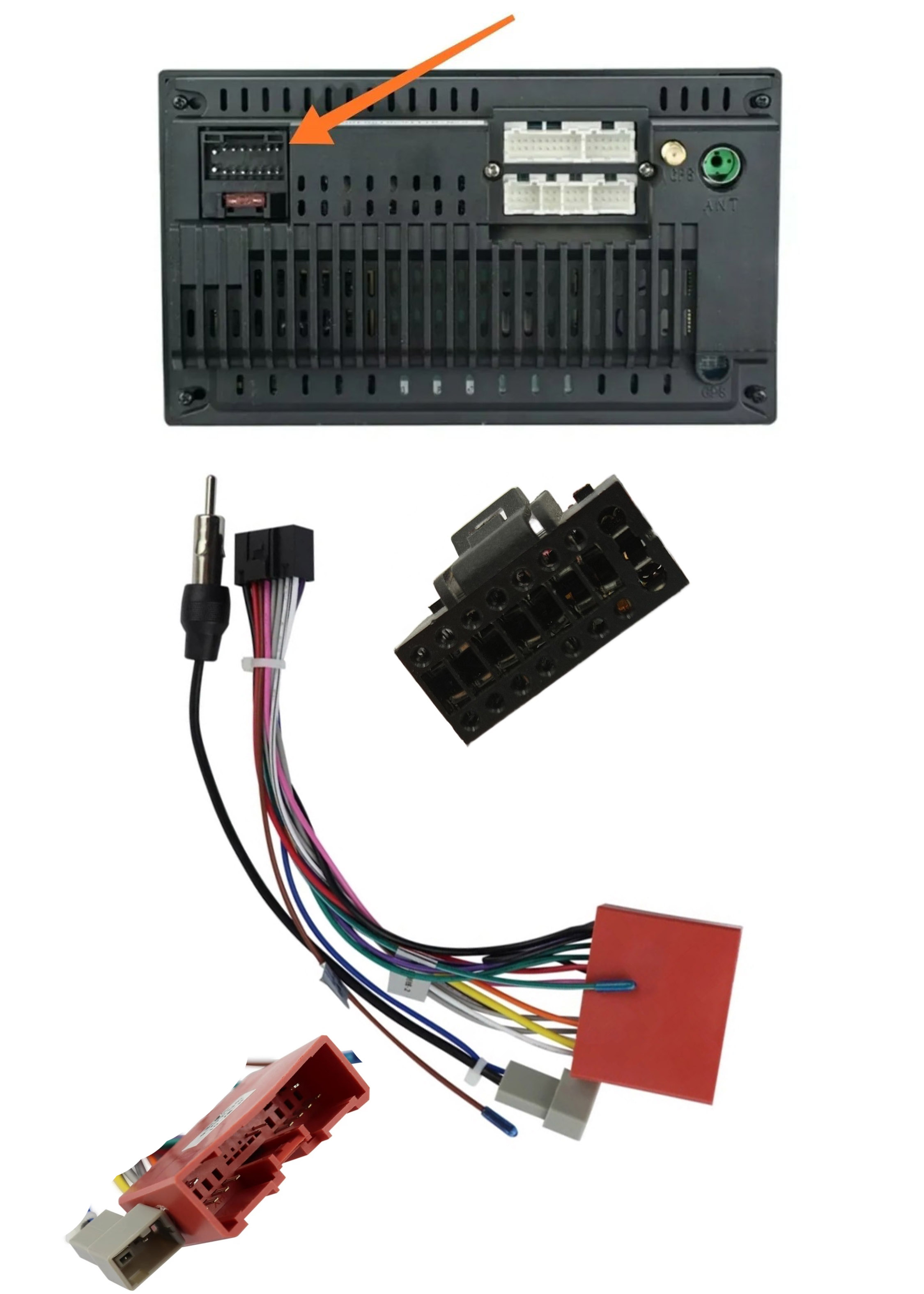 Arnés Enchufe Radio Android Antena Mando Volante Mazda 2