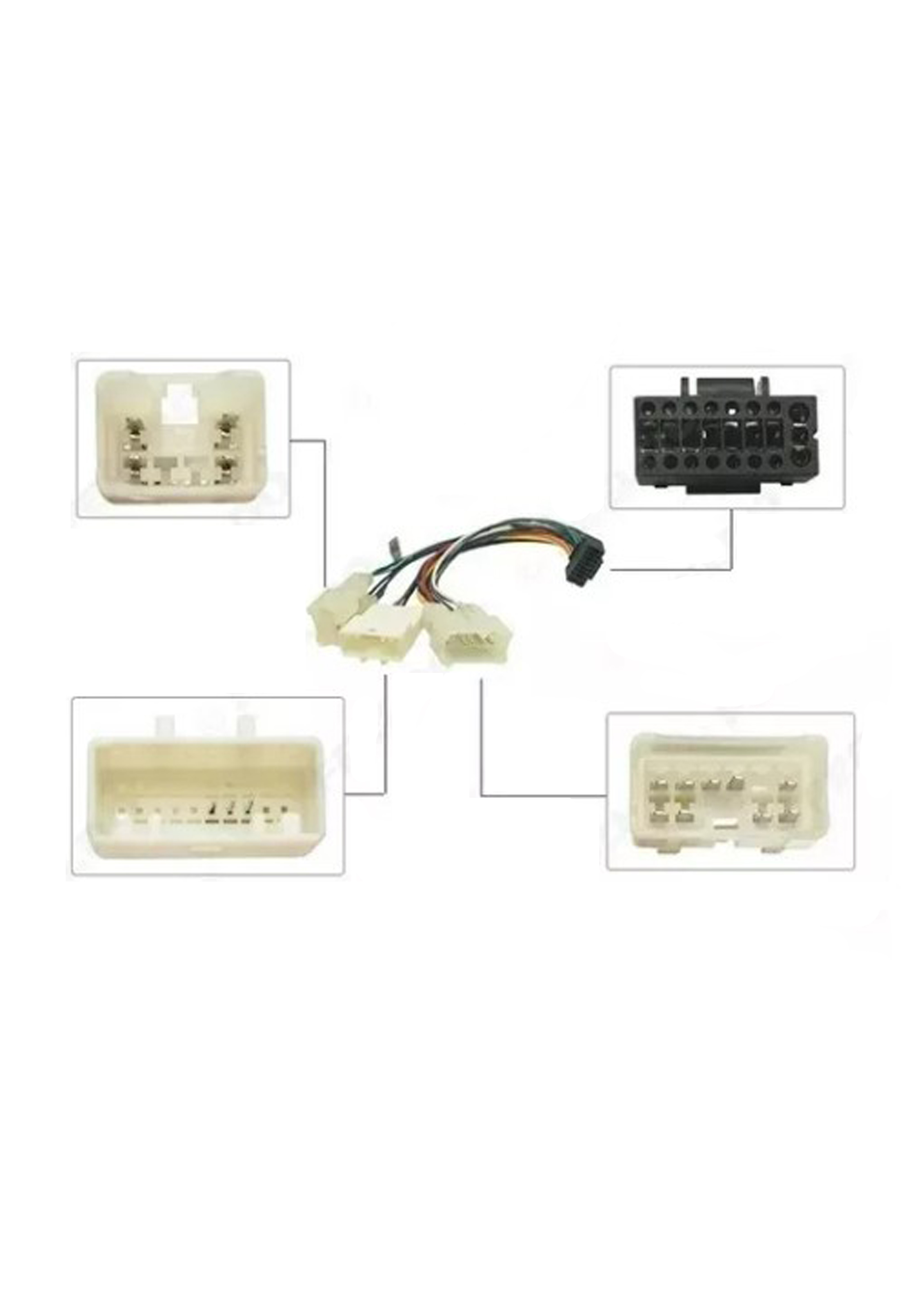 Arnés Enchufe Radio Android Antena Mando Volante Toyota 2