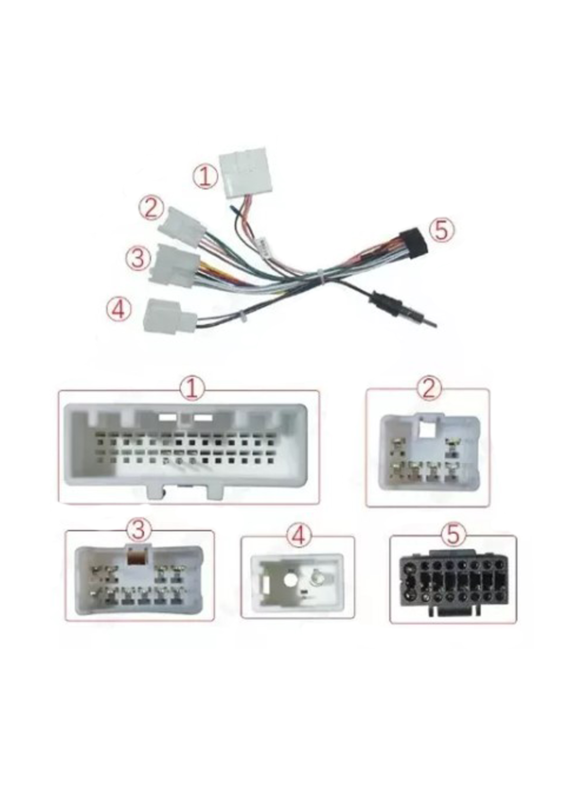 Arnés Enchufe Radio Android Antena Mando Volante Toyota 2