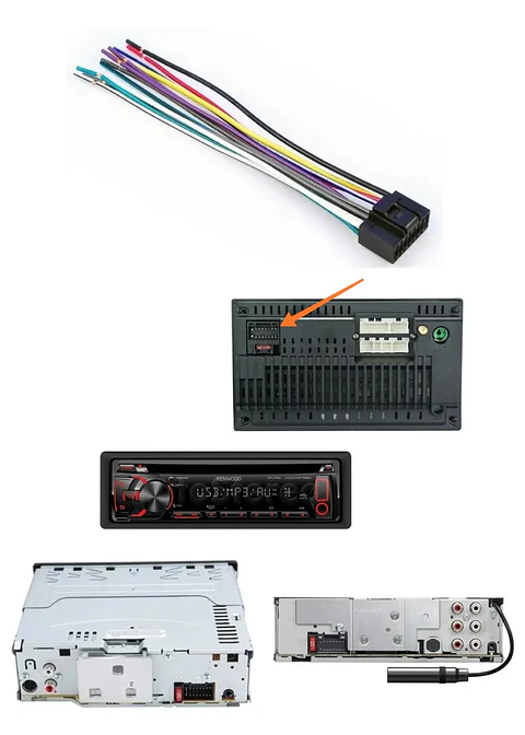 Conector Ramal Radio Kenwood Y Jvc Radio Chinas Android16pin