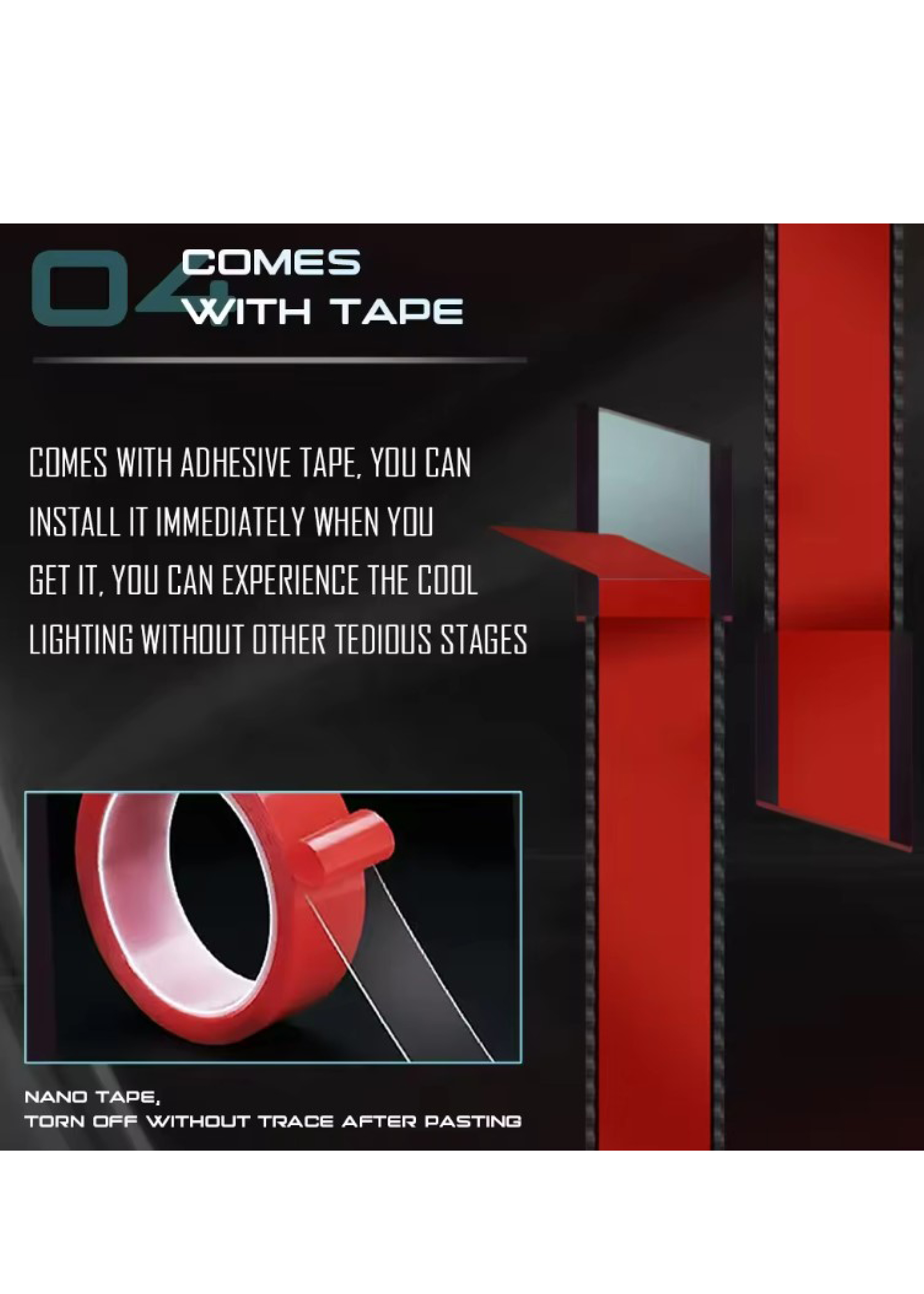 Aleron Spoiler Maleta + Led Freno Universal Auto Tuning Lip 3