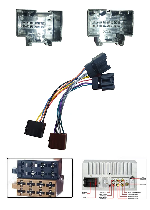 Arnés Tipo Iso 16 Pin a Conector Radio Chevrolet