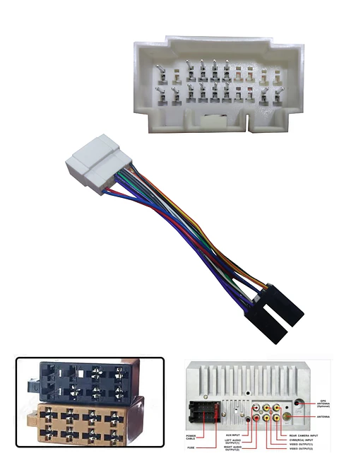 Arnés Tipo Iso 16 Pin a Conector Radio Suzuki