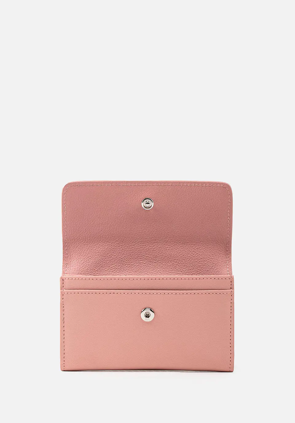Monedero Clasico De Cuero Color Entero 3
