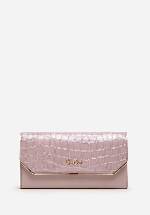 Billetera Croco Luxe Clutch