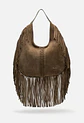 Cartera De Gamuza Flecos Boho - Miniatura 1