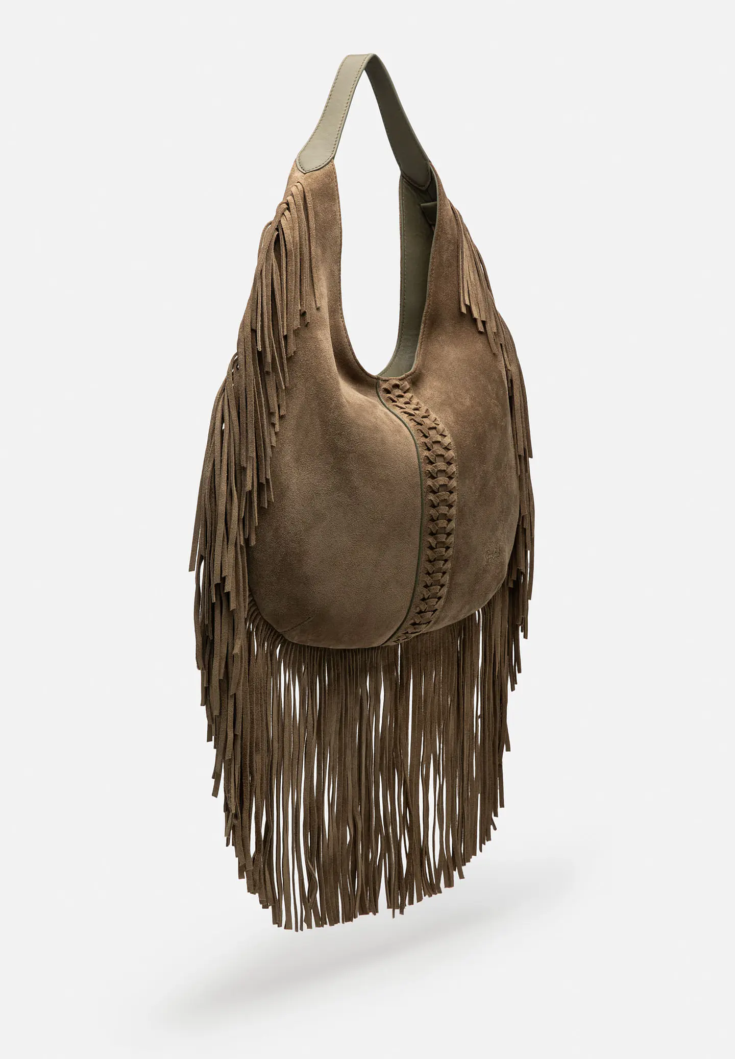 Cartera De Gamuza Flecos Boho 2
