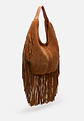 Cartera De Gamuza Flecos Boho - Miniatura 8