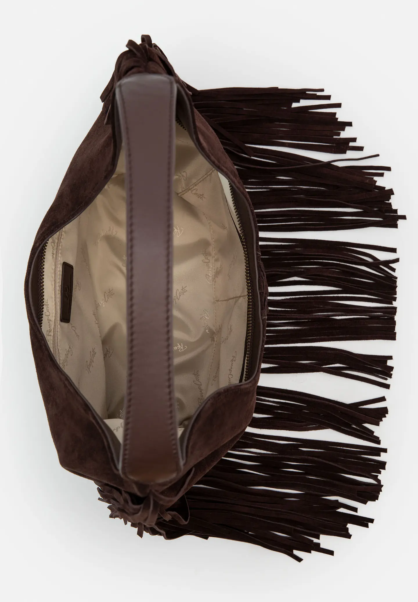 Cartera De Gamuza Flecos Boho 9