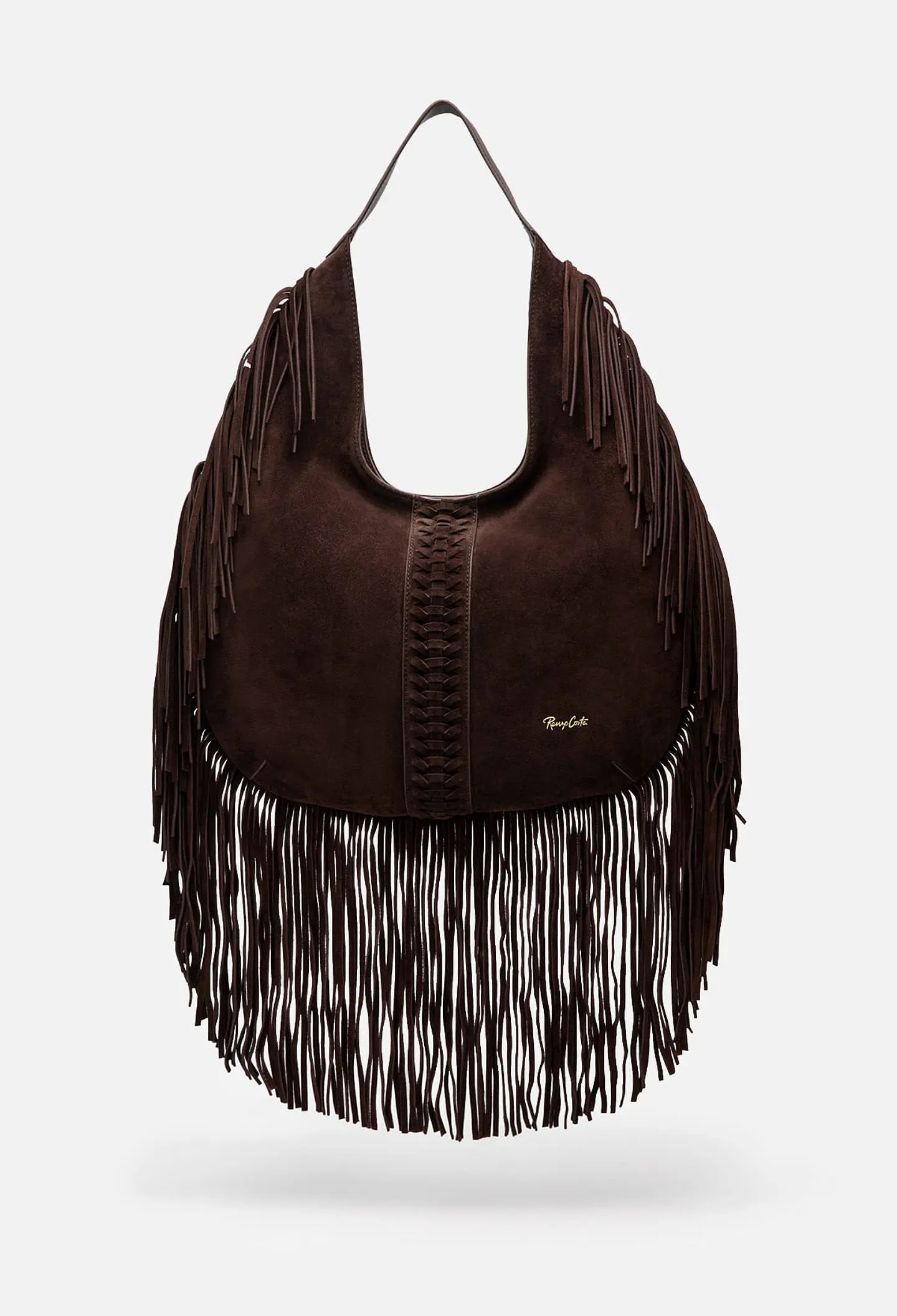 Cartera De Gamuza Flecos Boho 13