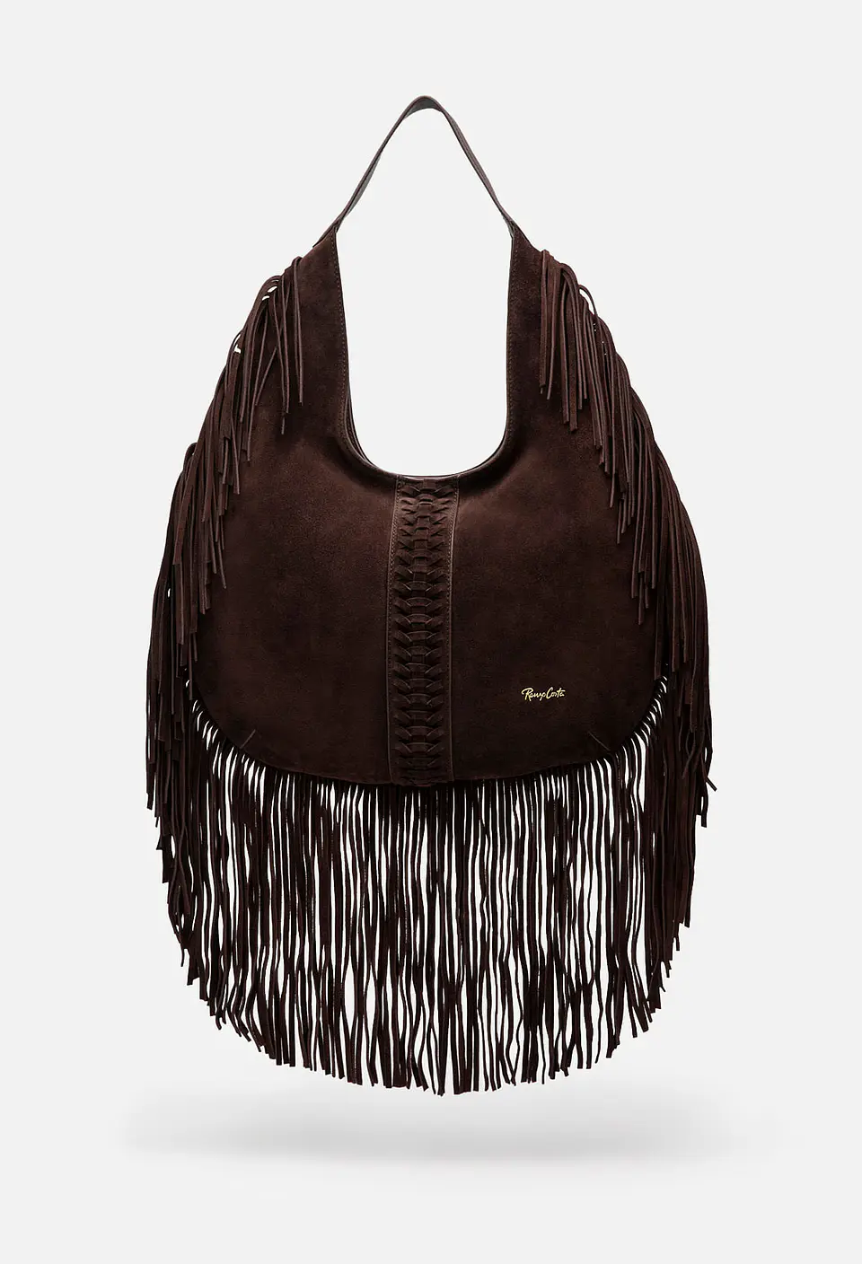 Cartera De Gamuza Flecos Boho 13