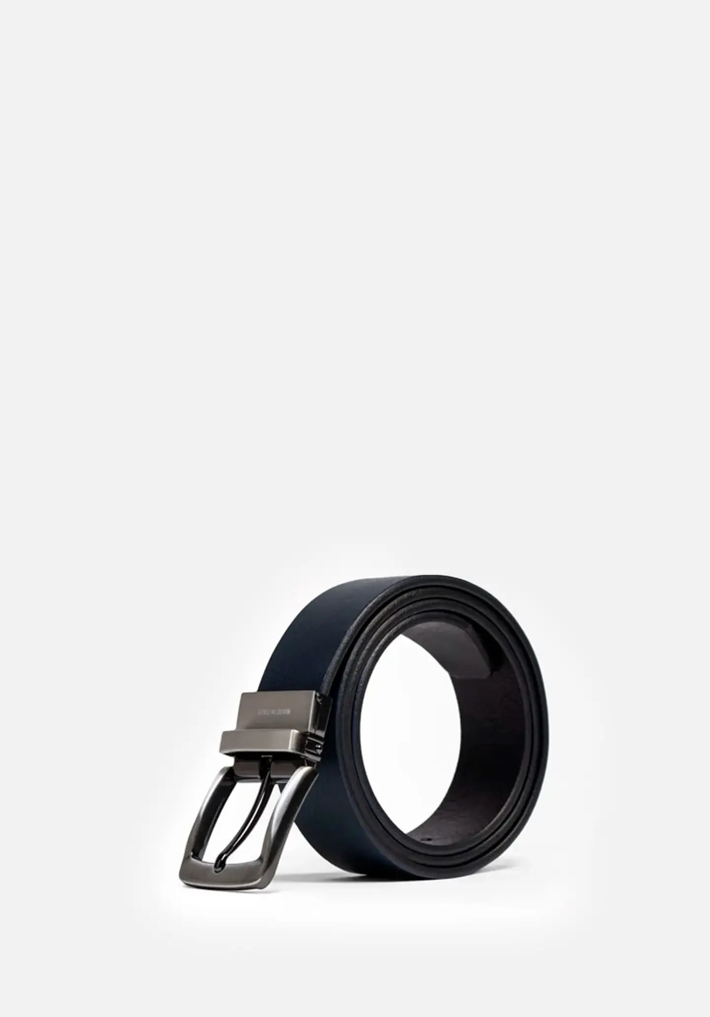 Correa Reversible De Cuero Liso 82
