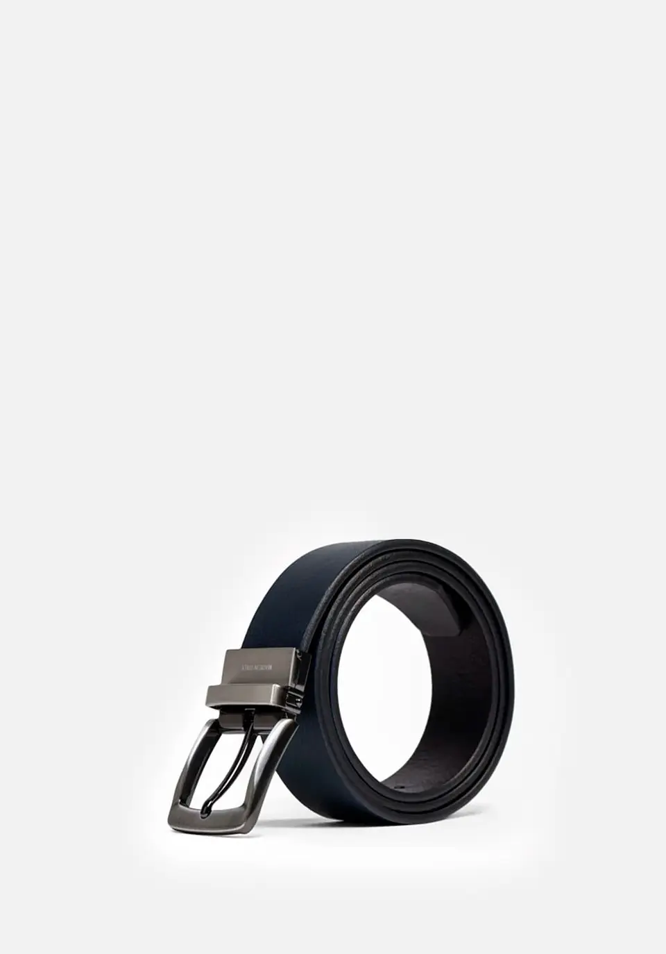 Correa Reversible De Cuero Liso 82