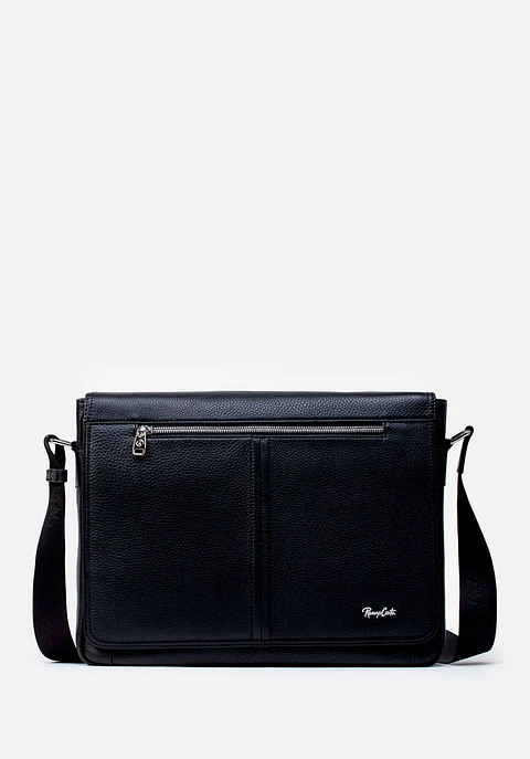 Morral Grande En Cuero Grabado