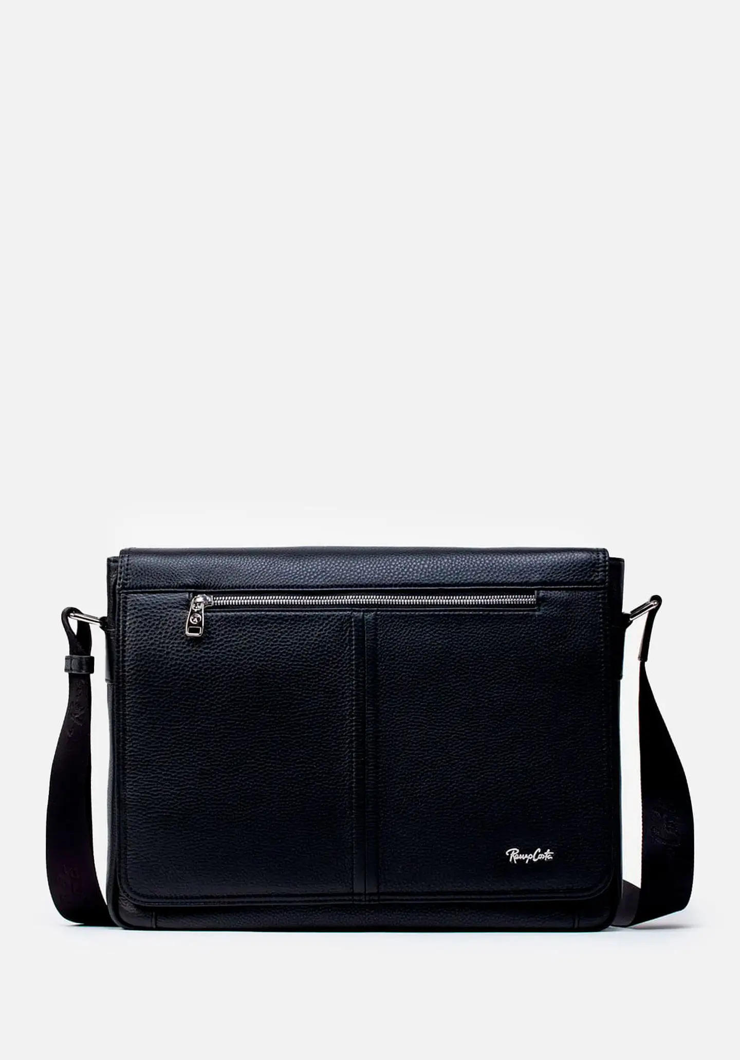 Morral Grande En Cuero Grabado 1