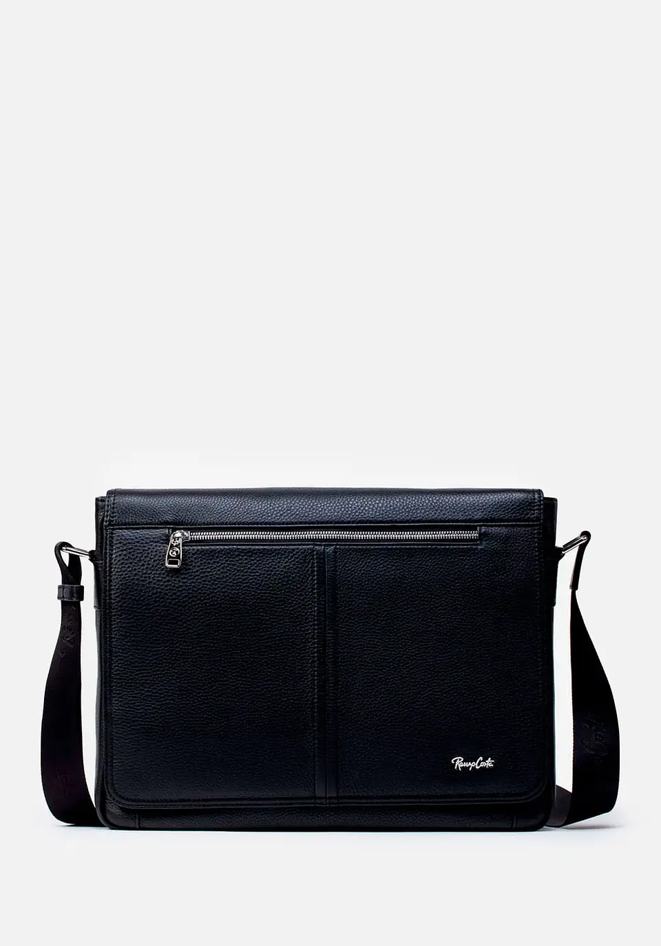 Morral Grande En Cuero Grabado 1