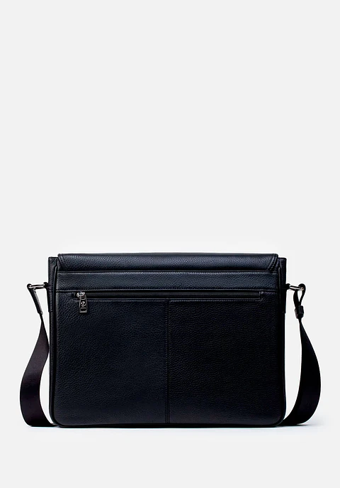 Morral Grande En Cuero Grabado