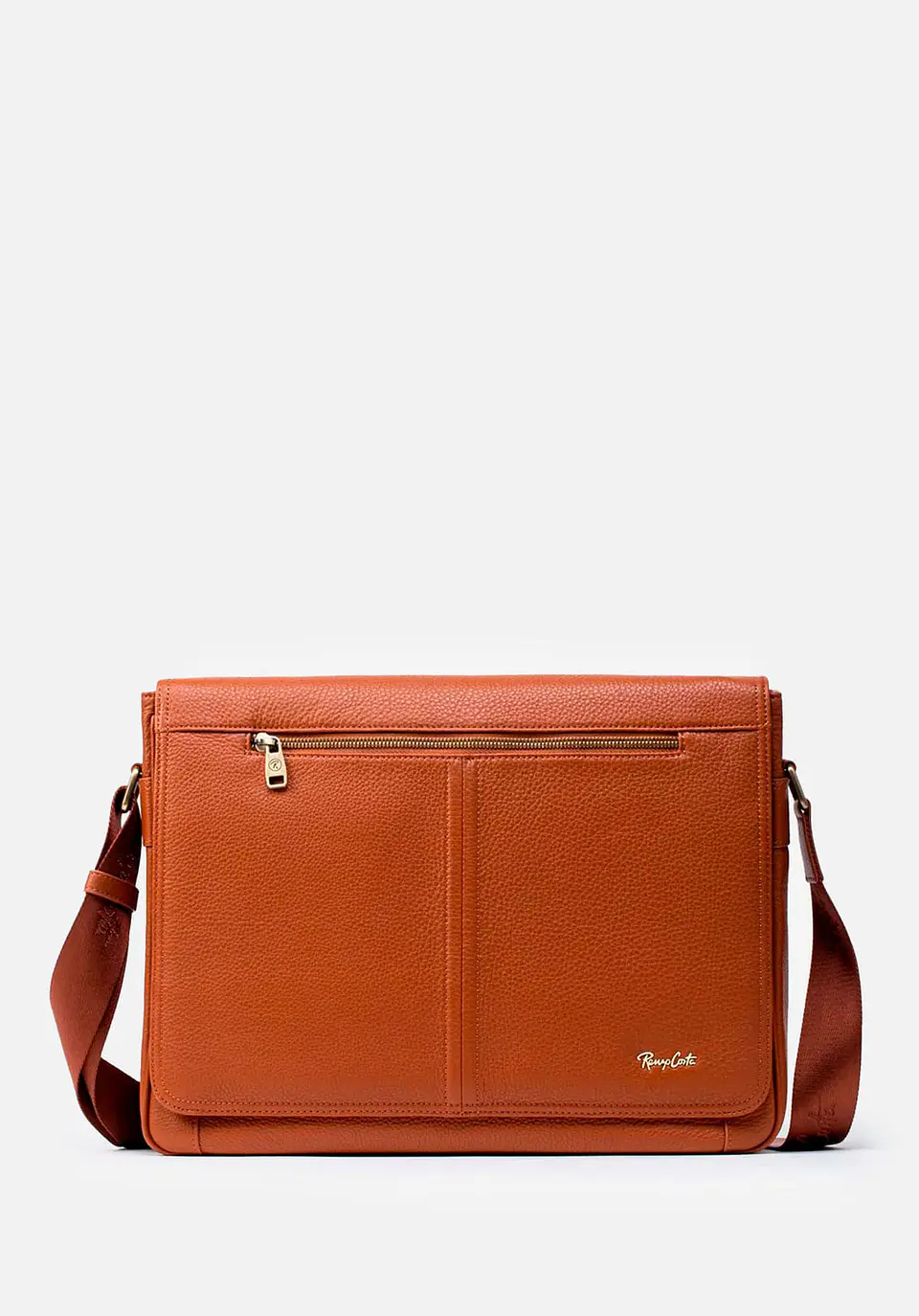 Morral Grande En Cuero Grabado 5