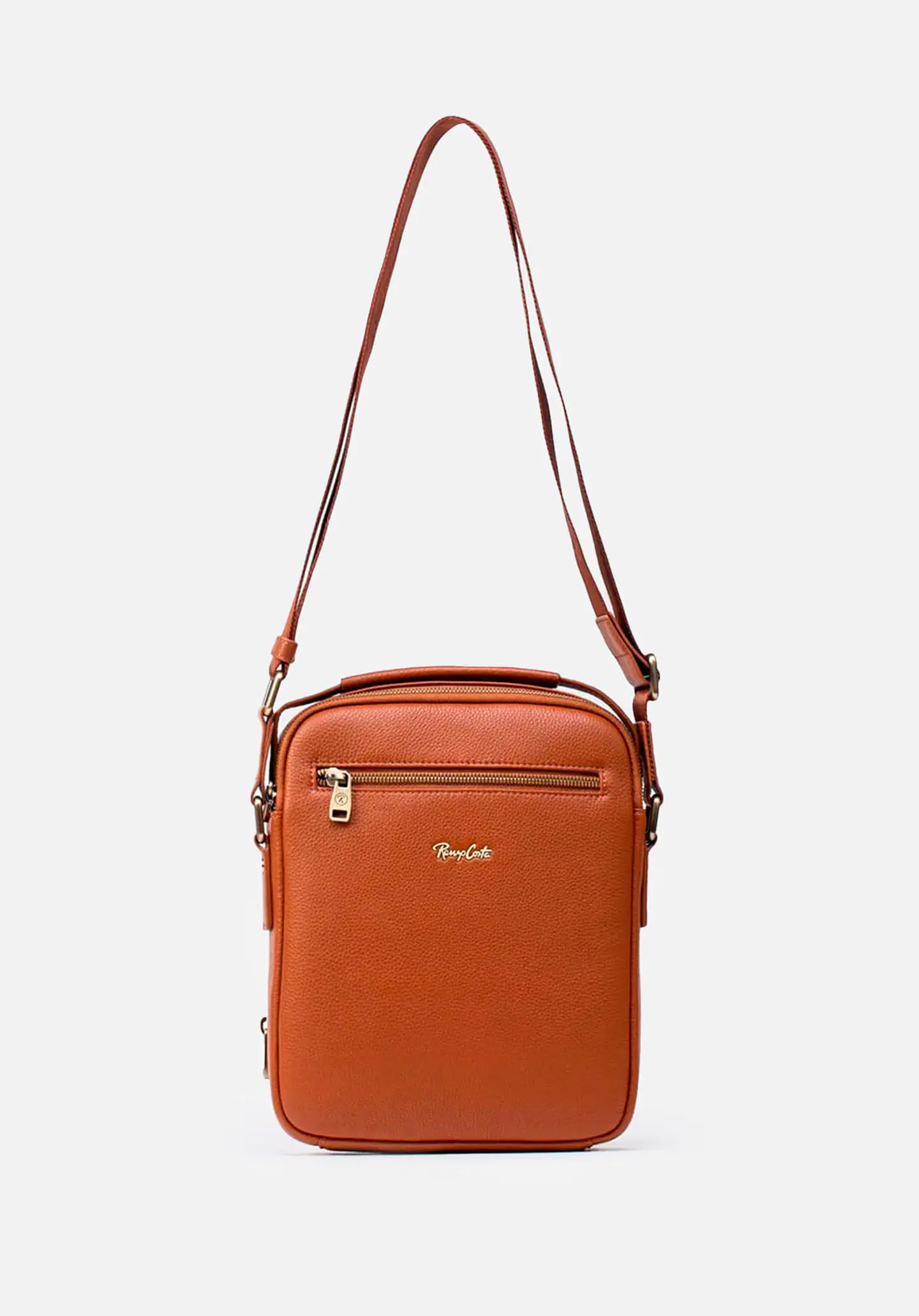 Morral Mediano En Cuero Grabado 1