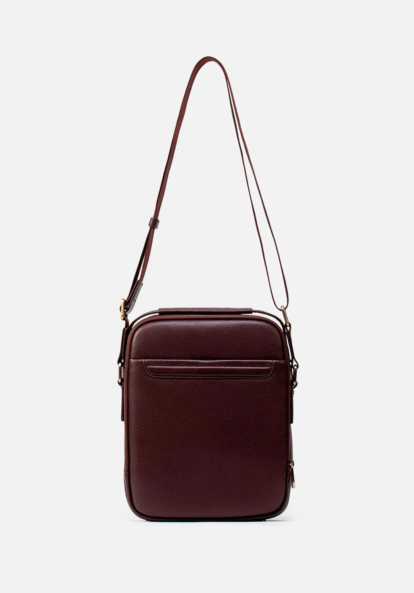 Morral Mediano En Cuero Grabado 8