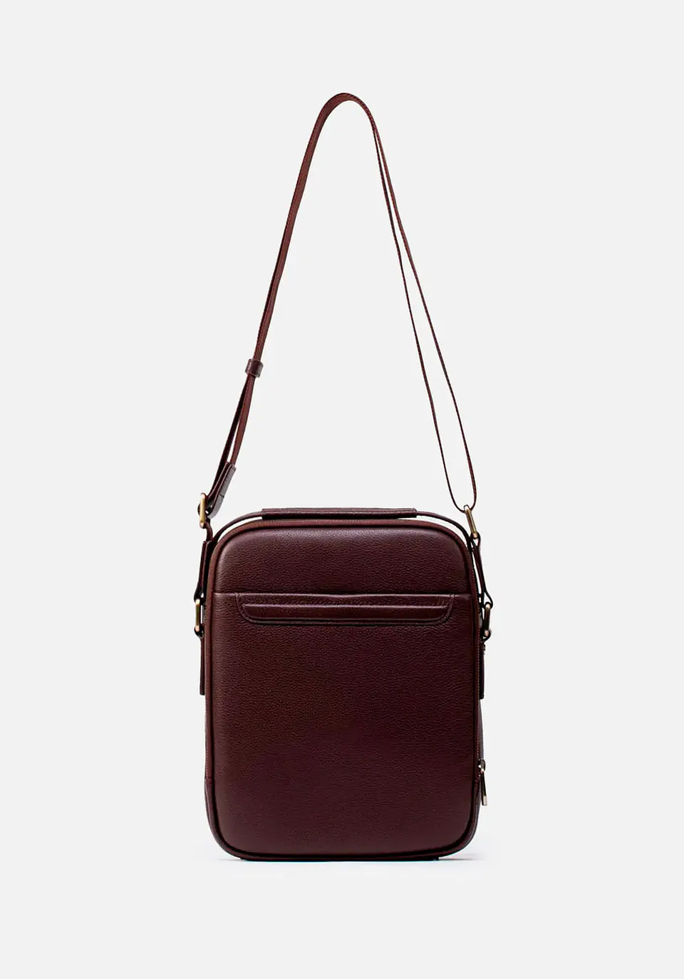 Morral Mediano En Cuero Grabado 8
