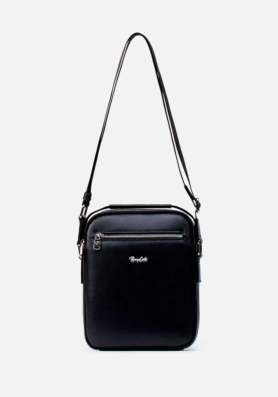 Morral Mediano En Cuero Grabado 9