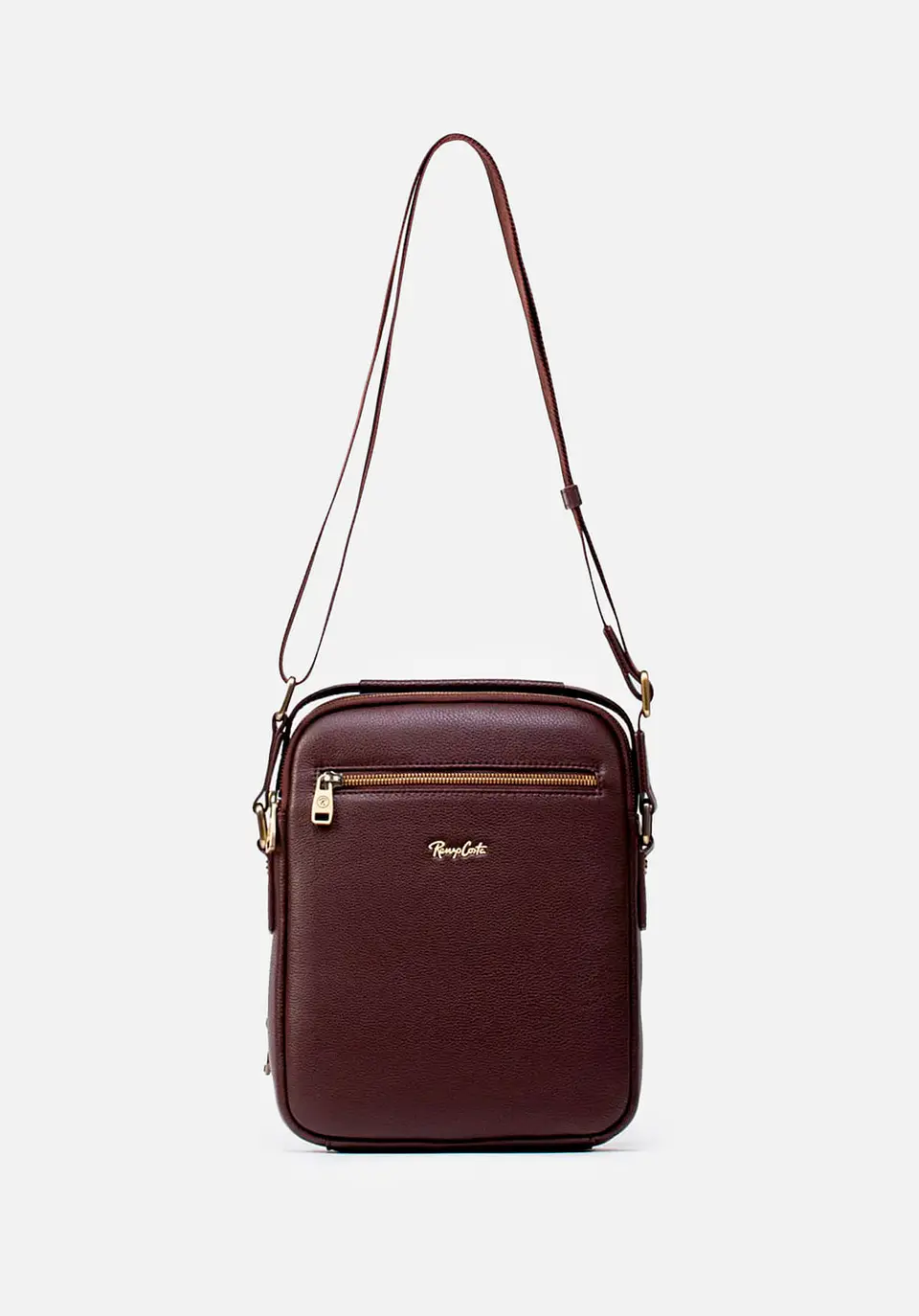Morral Mediano En Cuero Grabado 10