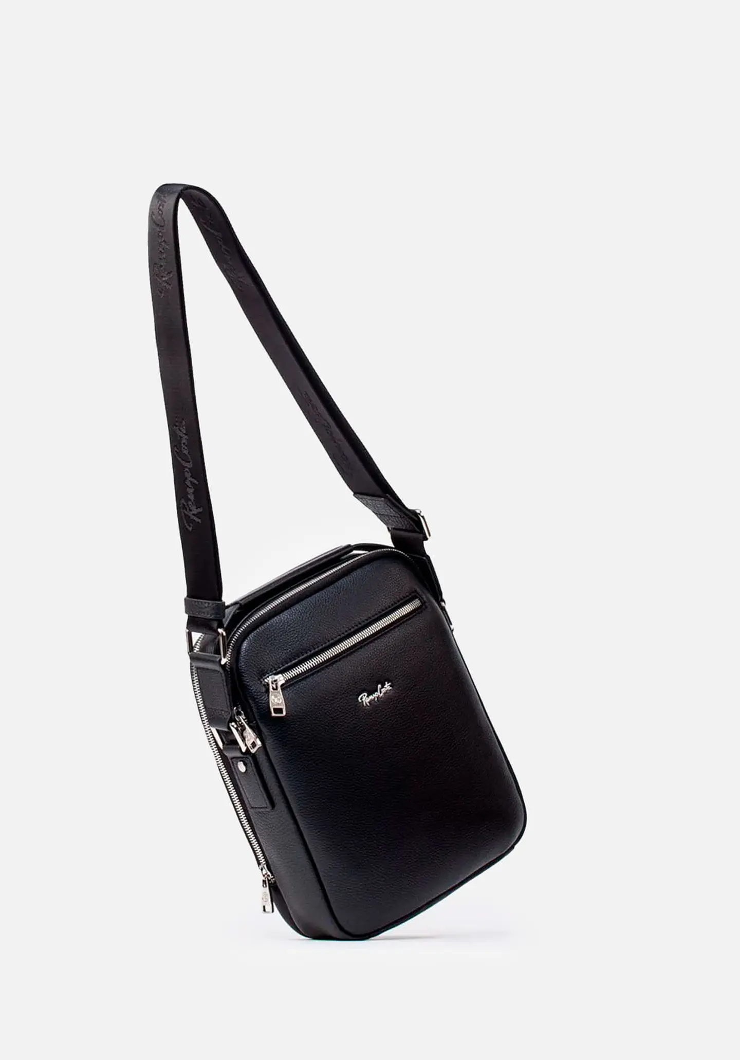 Morral Mediano En Cuero Grabado 12