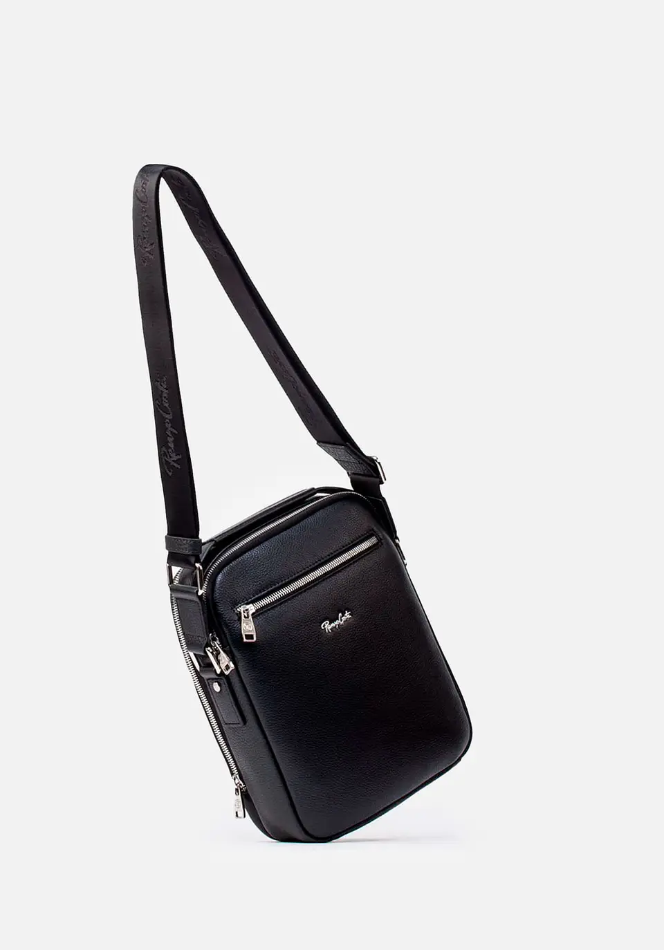 Morral Mediano En Cuero Grabado 12