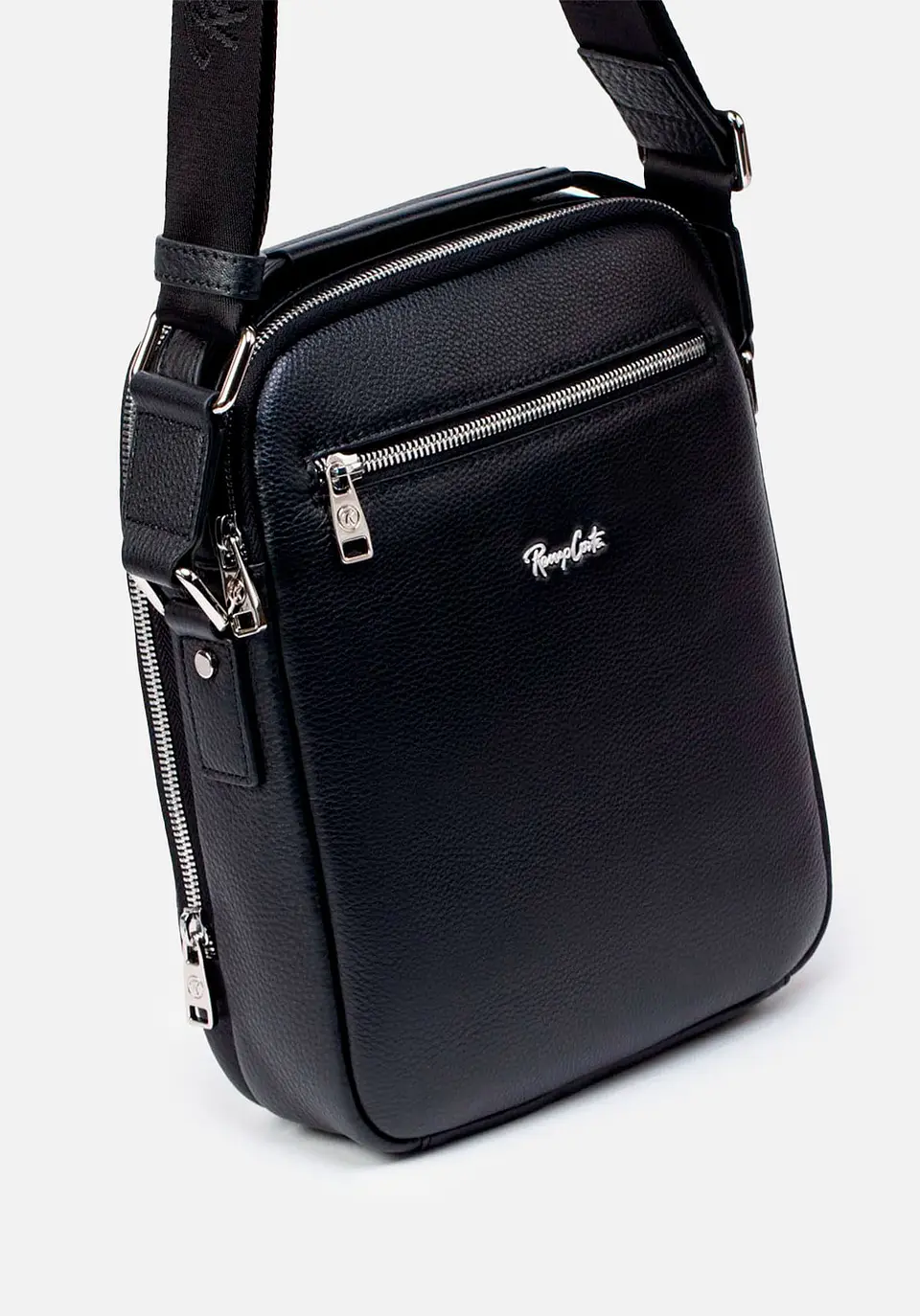 Morral Mediano En Cuero Grabado 14