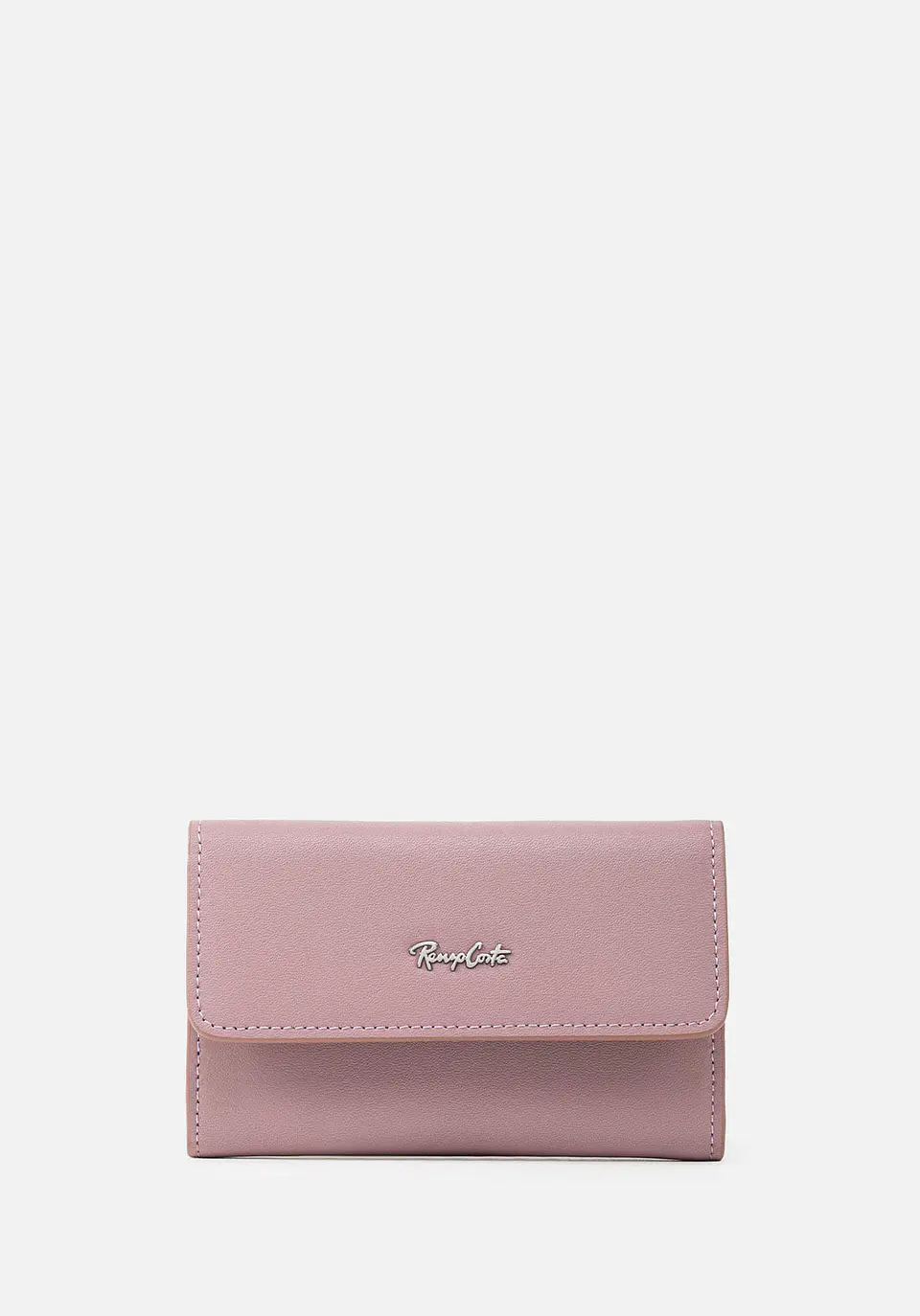 Monedero Clasico De Cuero Color Entero 9