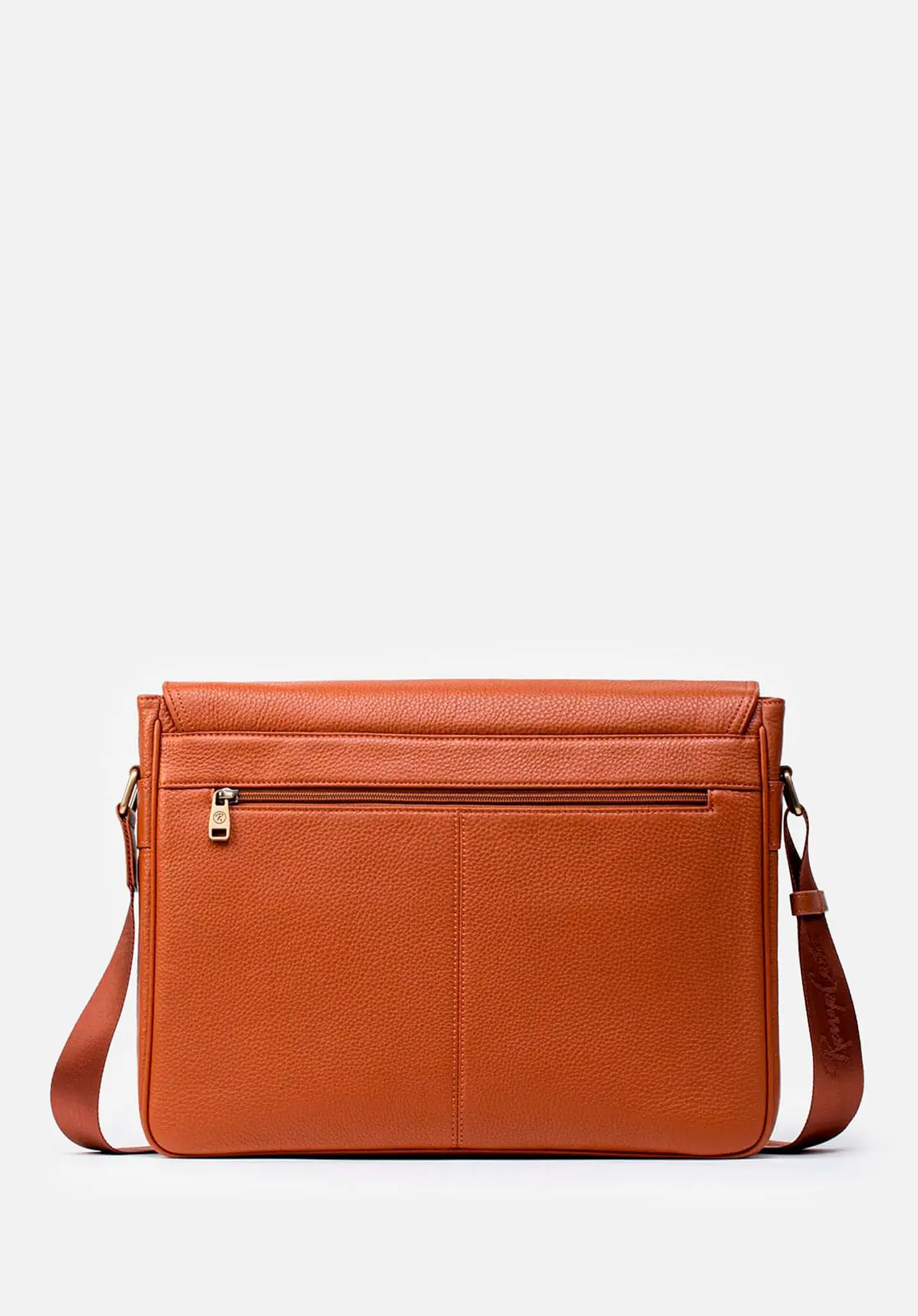 Morral Grande En Cuero Grabado 12