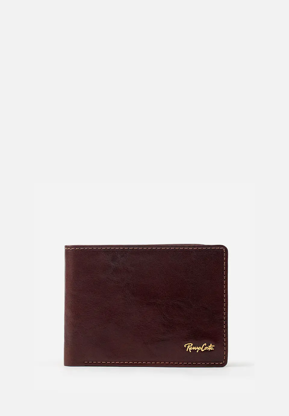 Billetera De Estilo Clásico  En Cuero Italiano 1