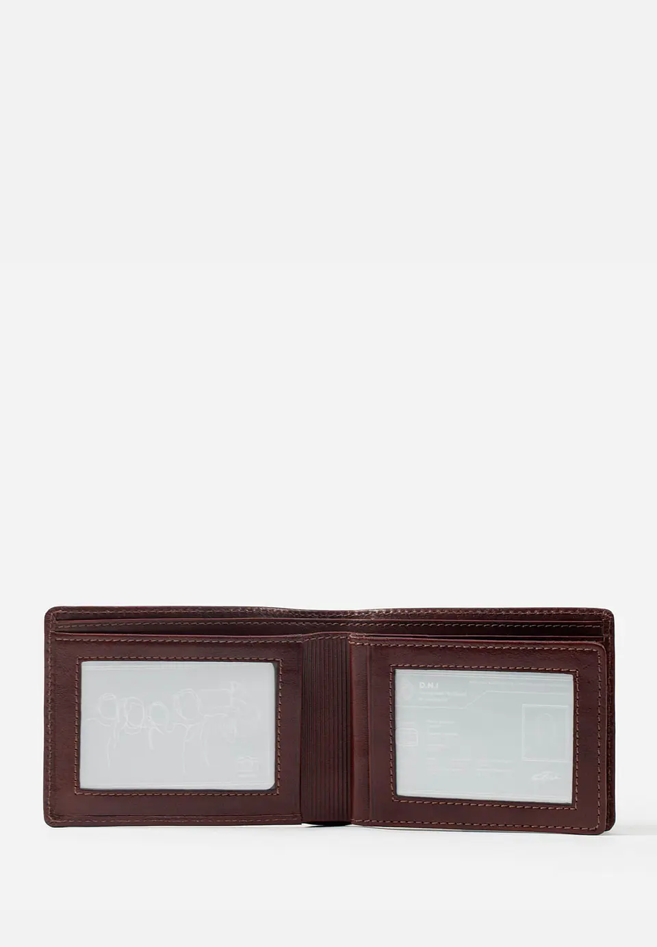 Billetera De Estilo Clásico  En Cuero Italiano 3