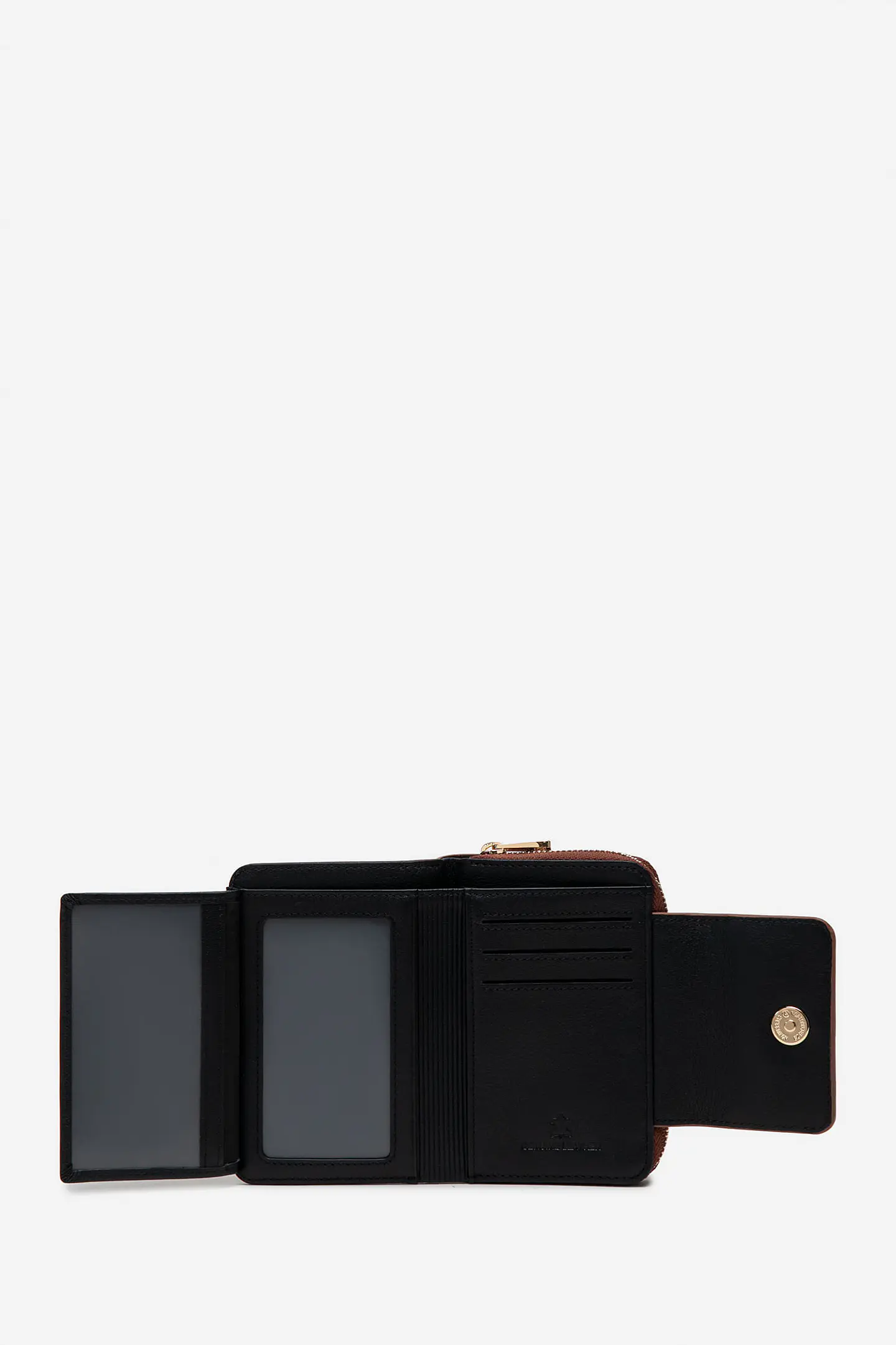 Billetera Cuero Zip Pocket 18