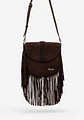 Bandolera De Gamuza Flecos Boho - Miniatura 3