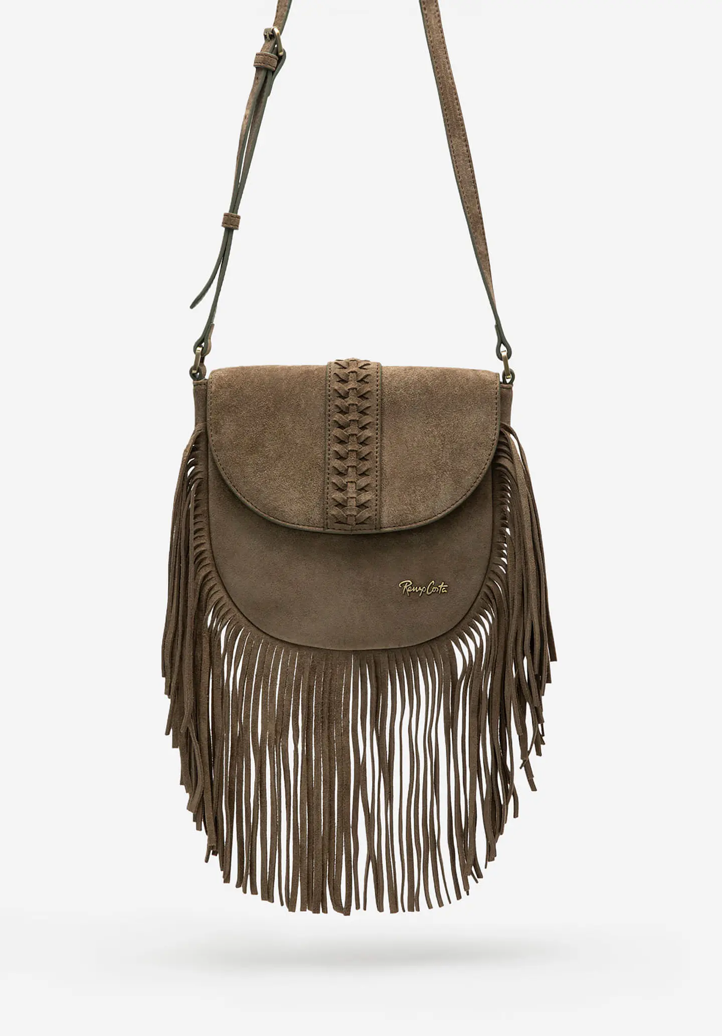 Bandolera De Gamuza Flecos Boho 5