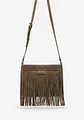 Morral De Gamuza Flecos Boho - Miniatura 1