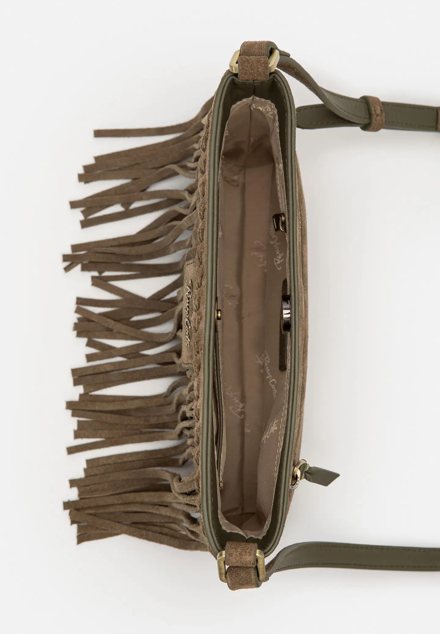 Morral De Gamuza Flecos Boho 2