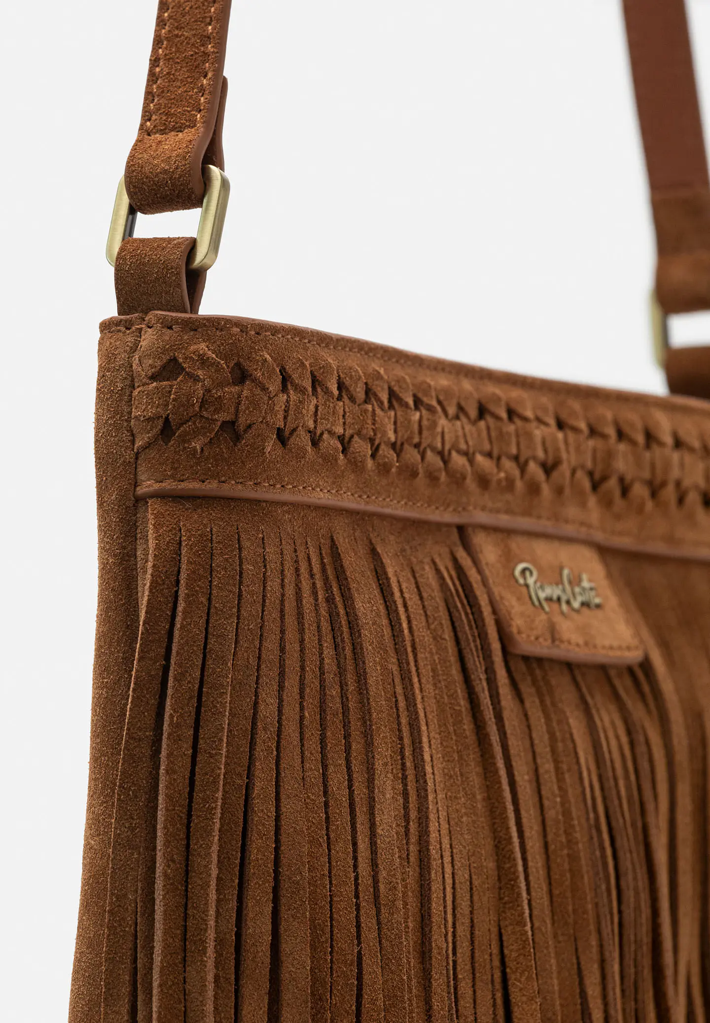Morral De Gamuza Flecos Boho 6