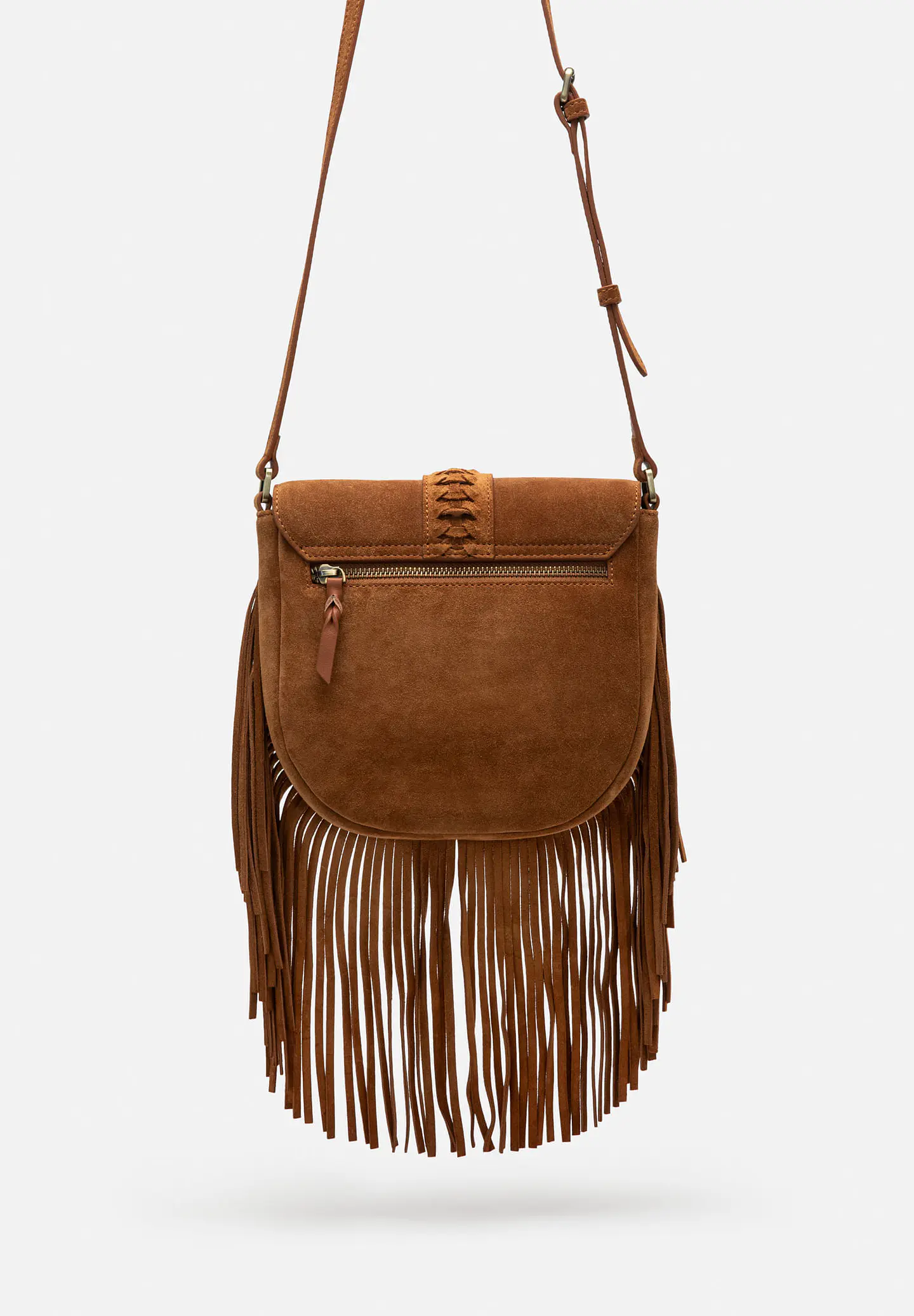 Bandolera De Gamuza Flecos Boho 16